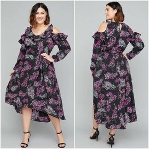 NWT Lane Bryant Floral Hi Lo Dress Sz. 14